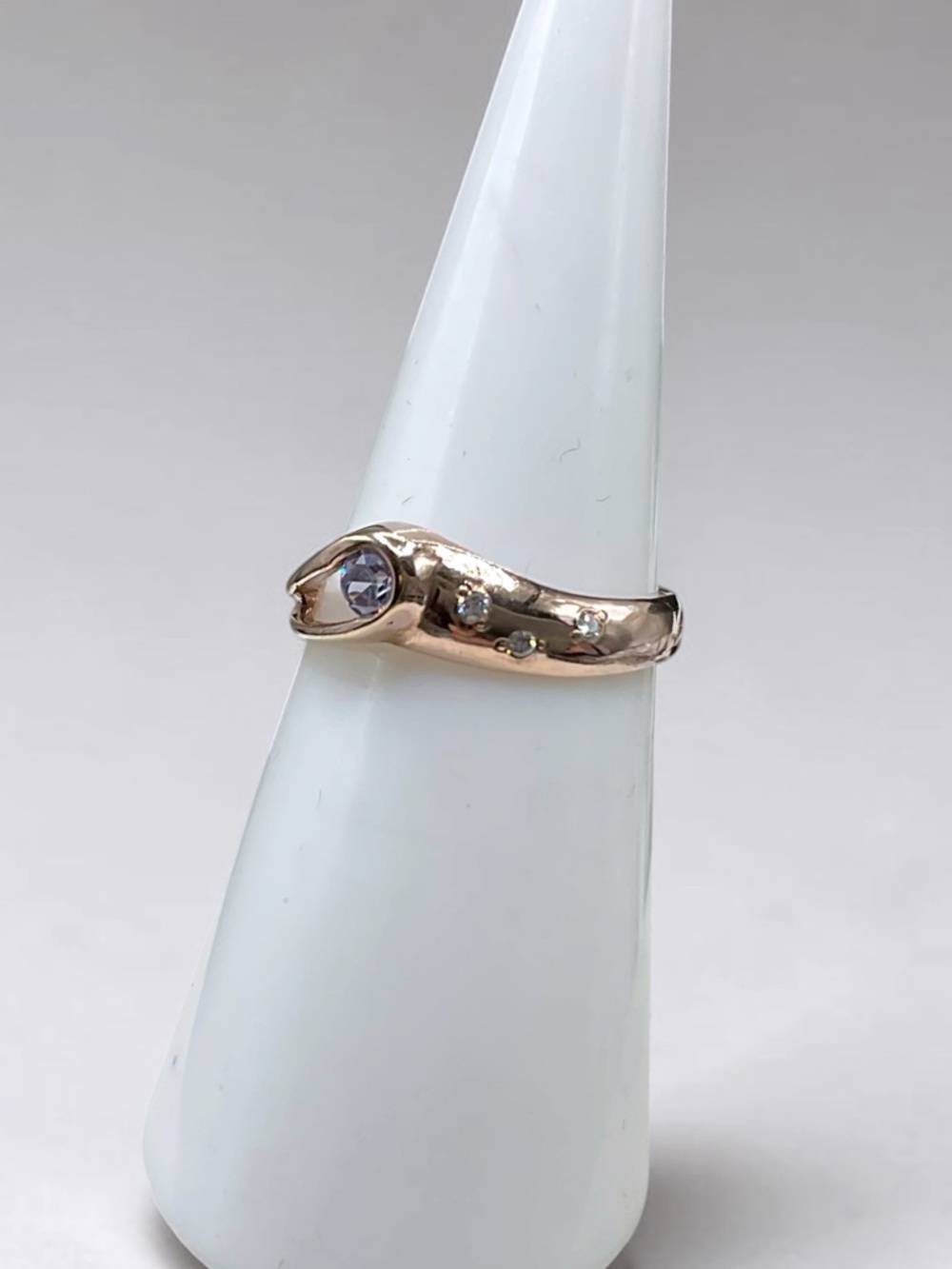 🌺Vintage Ukrainian Rose Gold/925 Ring - Picture 2 of 11